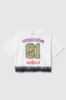 T shirt crop paricollo • Bianco