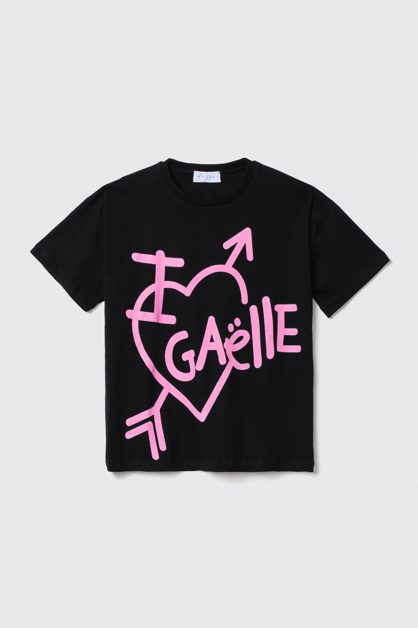 T shirt paricollo • Nero