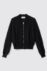 Bomber cropped zippato • Nero