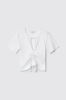 T-shirt con applicazione logo siliiconato • Bianco