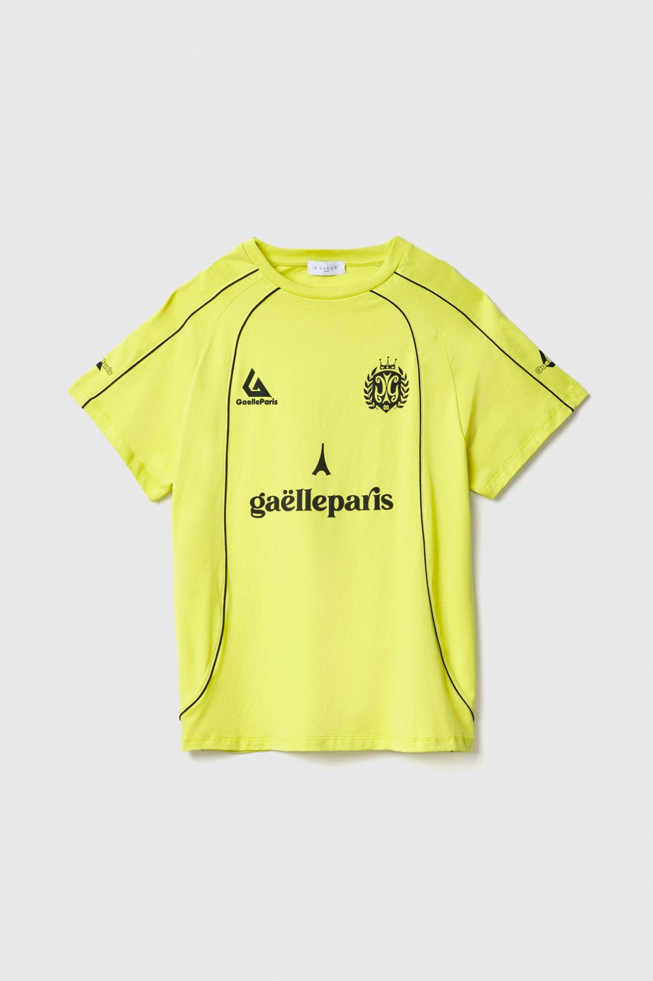 Maxi t-shirt paricollo con taglio raglan • Lime