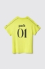 Maxi t-shirt paricollo con taglio raglan • Lime