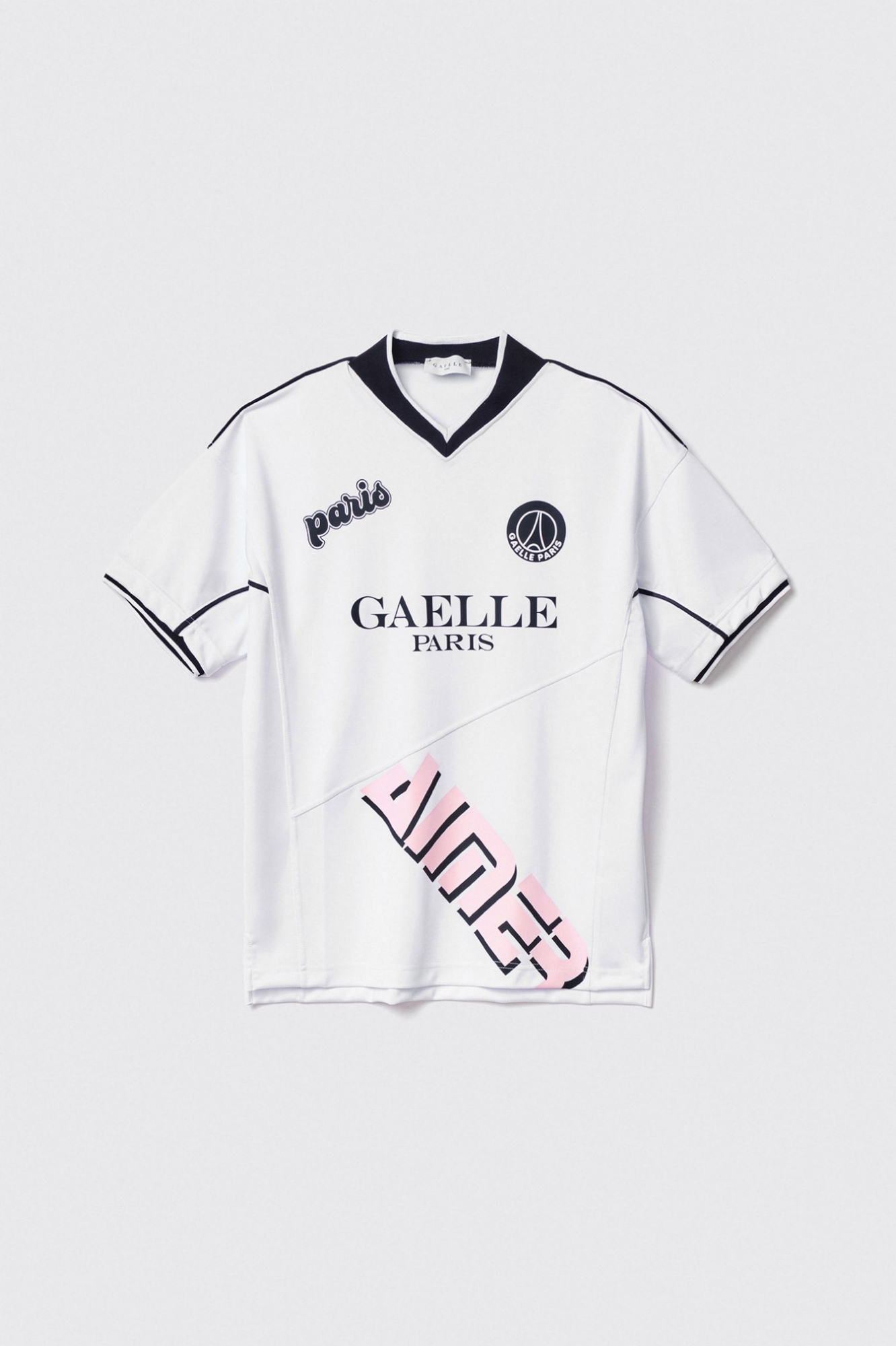 T-shirt scollo a v • Bianco