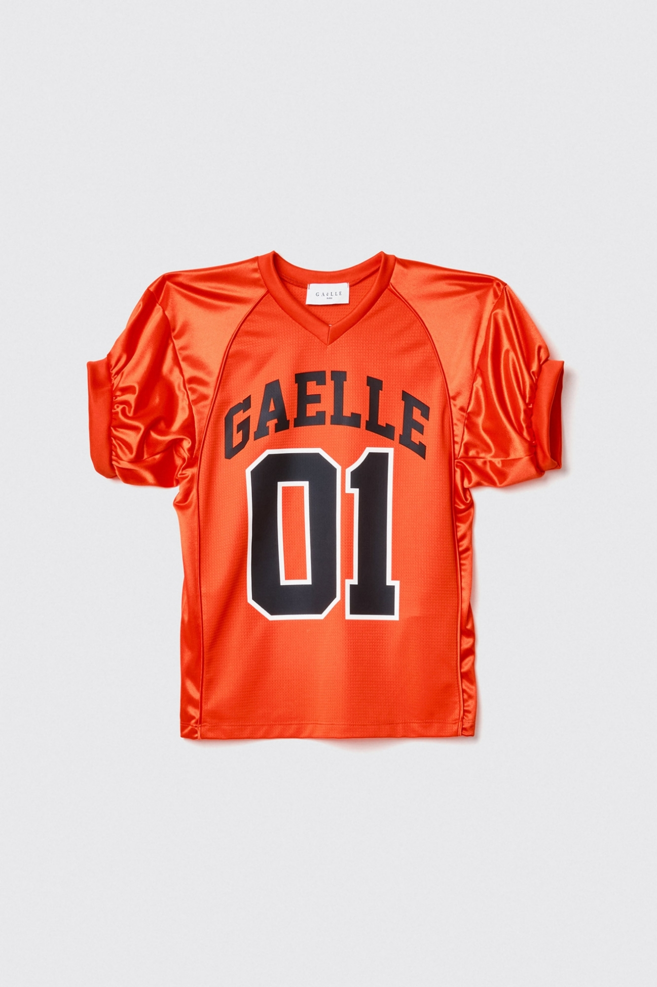 T-shirt scollo a v • Arancio