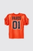 T-shirt scollo a v • Arancio