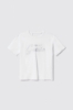T-shirt paricollo con dettaglio apertura sul retro • Bianco