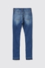 Pantalone mandy skinny carry over con morsetti • Blu