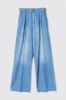 Pantalone palazzo chino straight • Blu