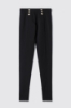 Leggings a vita alta in punto milano • Nero