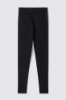 Leggings a vita alta in punto milano • Nero