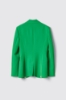 Giacca monopetto sfiancata in cady • Verde