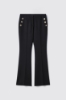 Pantalonea trombetta in cady • Nero