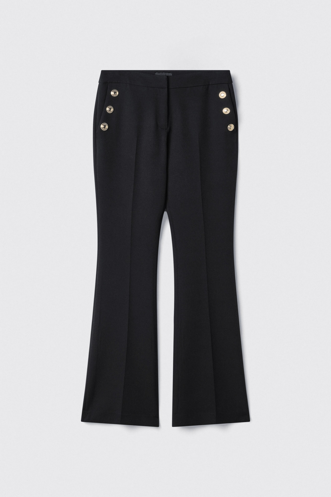 Pantalonea trombetta in cady • Nero