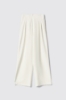 Pantalone a vita alta con riprese in cady • Gesso