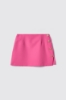 Gonna mini svasata in cady con bottoni • Fucsia