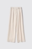 Pantalone dritto con stiro in piega • Gesso