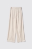 Pantalone dritto con stiro in piega • Gesso