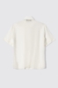 Camicia over in georgette e popeline • Gesso
