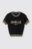 Pullover regular manica corta • Nero
