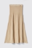 Gonna midi in maglia lurex • Deserto