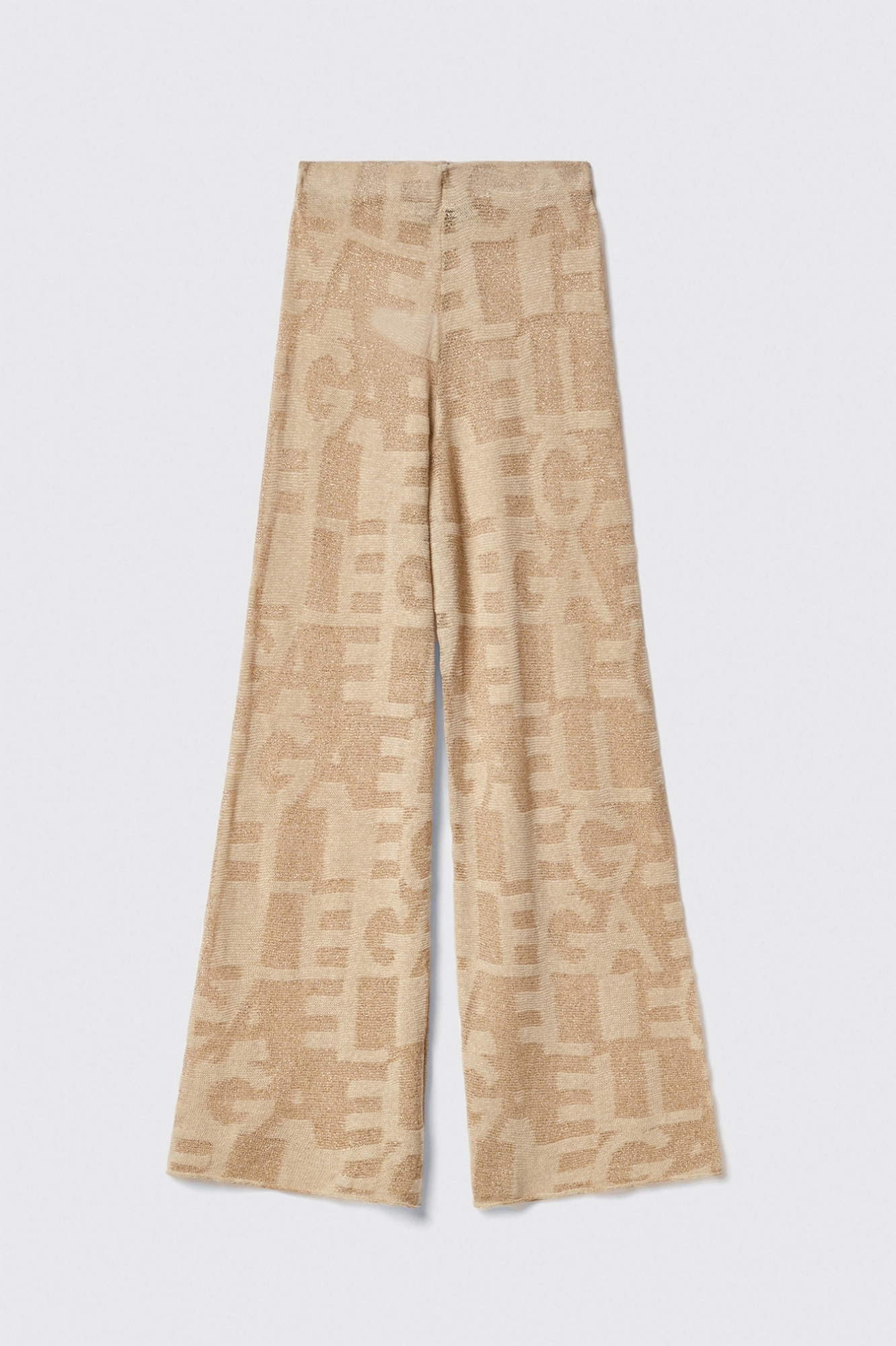 Pantalone dritto in maglia • Deserto