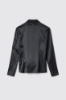 Felpa zip attillata con tasca su braccio con dettaglio tira zip • Nero