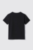 T-shirt paricollo con appl. brick oro/argento • Nero