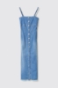 Abito con bottoni • Blu