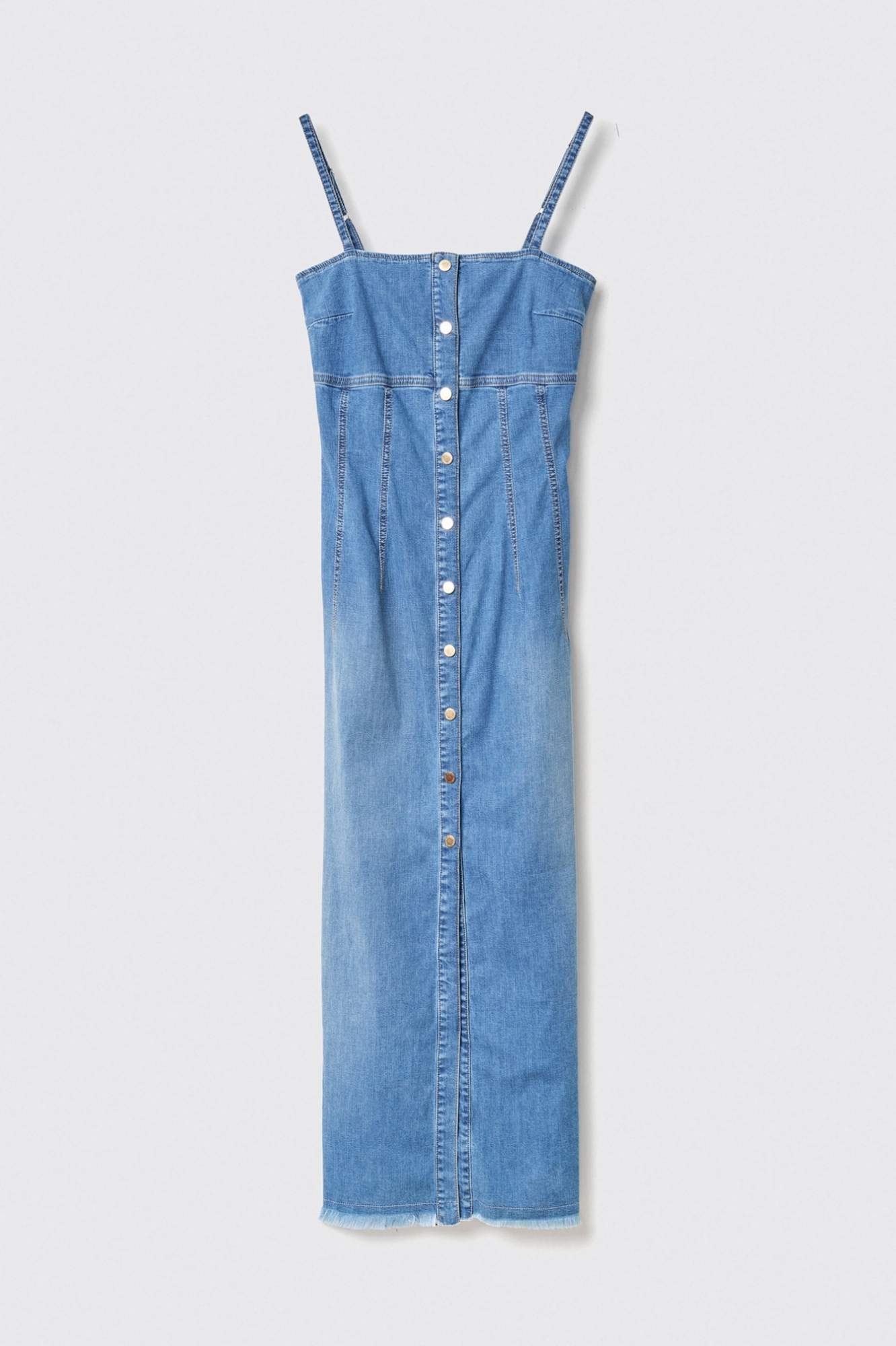 Abito con bottoni • Blu