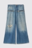 Pantalone boy low waist wide leg • Blu