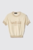 Pullover regular manica corta • Off white