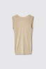 Top con dettaglio sul retro in maglia lurex • Oro
