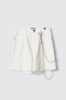 Short over loose fit con catene strass • Off white