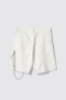 Short over loose fit con catene strass • Off white