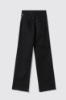 Pantalone boy straight con mix catene • Nero