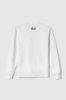 Picture of Long-sleeved round-neck sweatshirt with print • White