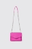 Reg shoulder strap con logo in metallo • Fucsia