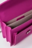 Reg shoulder strap con logo in metallo • Fucsia