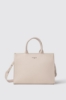 Maxi shopper con logo in metallo • Safari