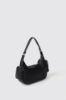 Regular shoulder strap con logo in metallo • Nero
