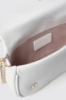 Mini shoulder strap con matelasse' e applicazione double g in metallo • Bianco