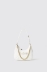 Reg shoulder strap con matelasse' e logo in metallo • Bianco