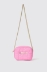 Reg camera bag con matelasse' e logo in metallo • Rosa