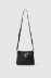 Mini shoulder strap doppio matelasse' glp in metallo • Nero
