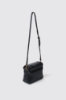 Mini shoulder strap doppio matelasse' glp in metallo • Nero