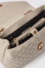 Maxi shoulder strap doppio matelasse' glp in metallo • Safari