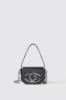 Reg shoulder strap con catena maxi g galvanica in tono • Nero