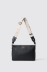 Reg shoulder strap con logo in metallo e tracolla jacquard • Nero