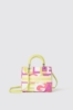 Reg shoulder strap canvas stampa allover banda logo • Lettering