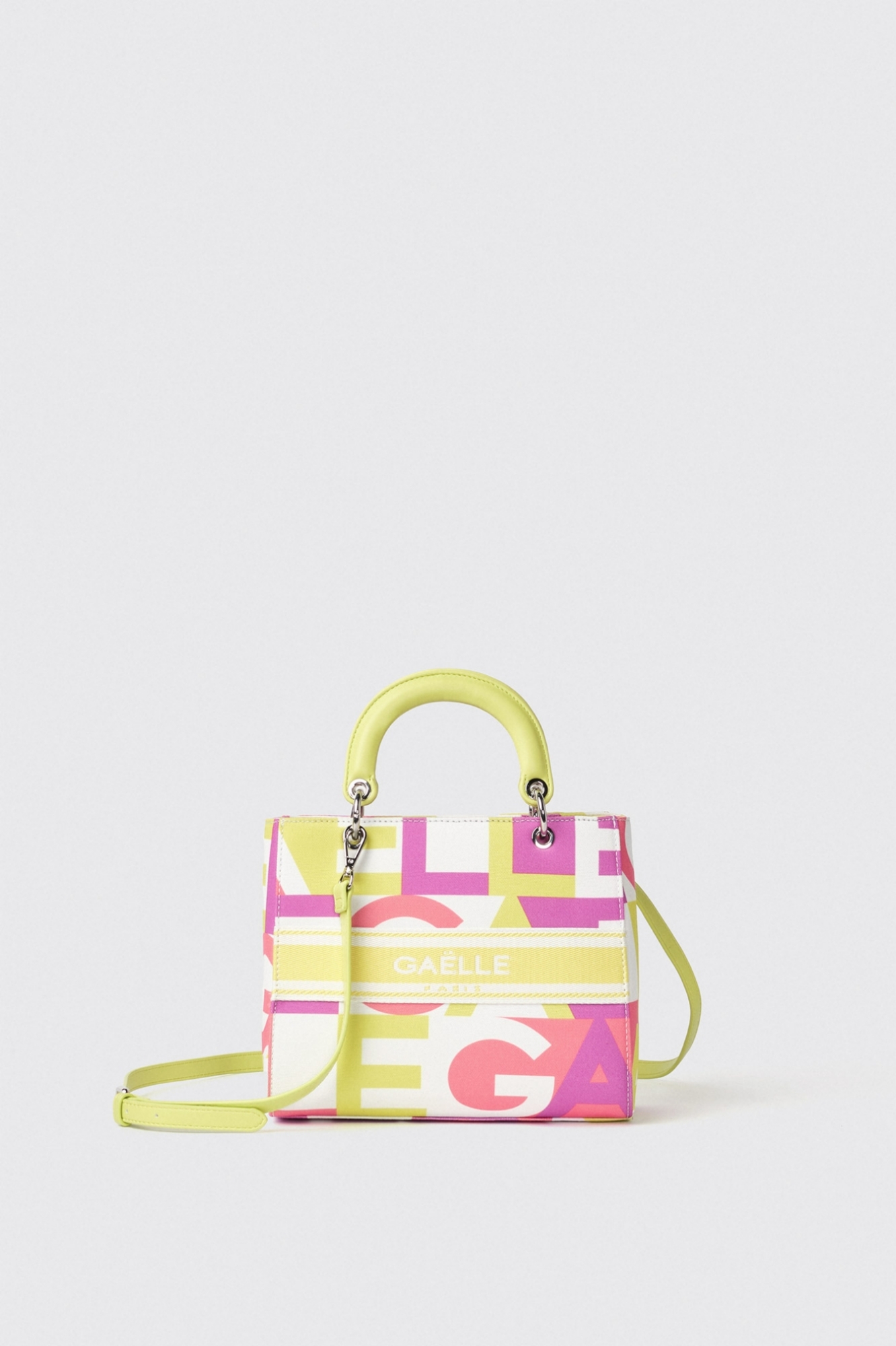 Reg shoulder strap canvas stampa allover banda logo • Lettering